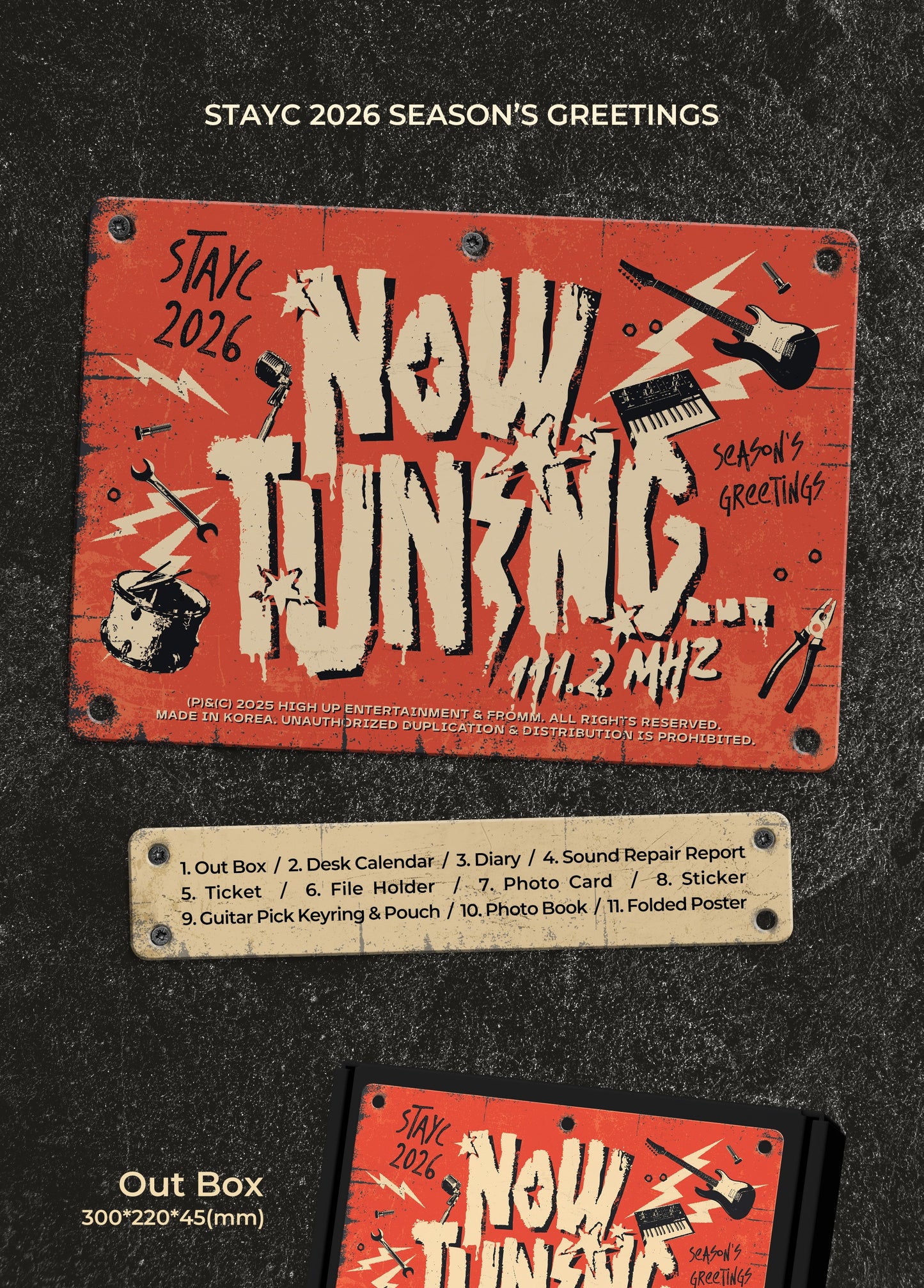 (PRE-ORDER 2025-12-24) STAYC - 2026 Season's Greetings [NOW TUNING… 111.2MHz] (POB - Photocard 1ea)(💝 K-Towns 2026 Season's Greetings Event!)