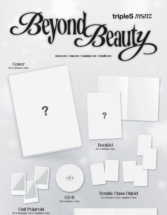 (PRE-ORDER 2025-11-25) tripleS - Mini Album [msnz (Beyond Beauty)] (4 Versions) Set (POB - Photocard 4ea Included - Pre-order only)