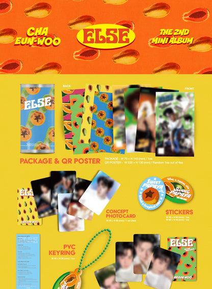 (PRE-ORDER 2025-11-25) Cha Eun Woo (ASTRO) - 2nd Mini Album [ELSE] Kiwee Version