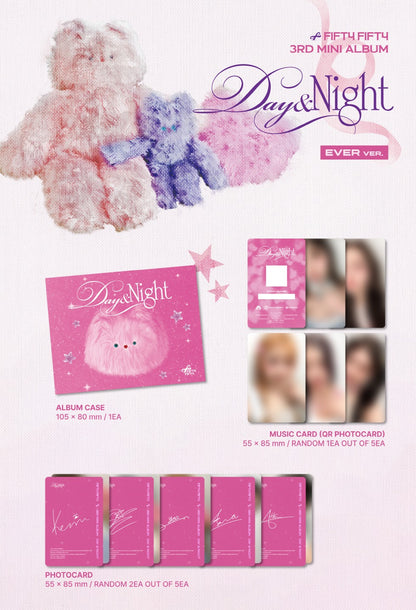 FIFTY FIFTY - 3rd Mini Album [Day & Night] EVER Version (2 Versions).