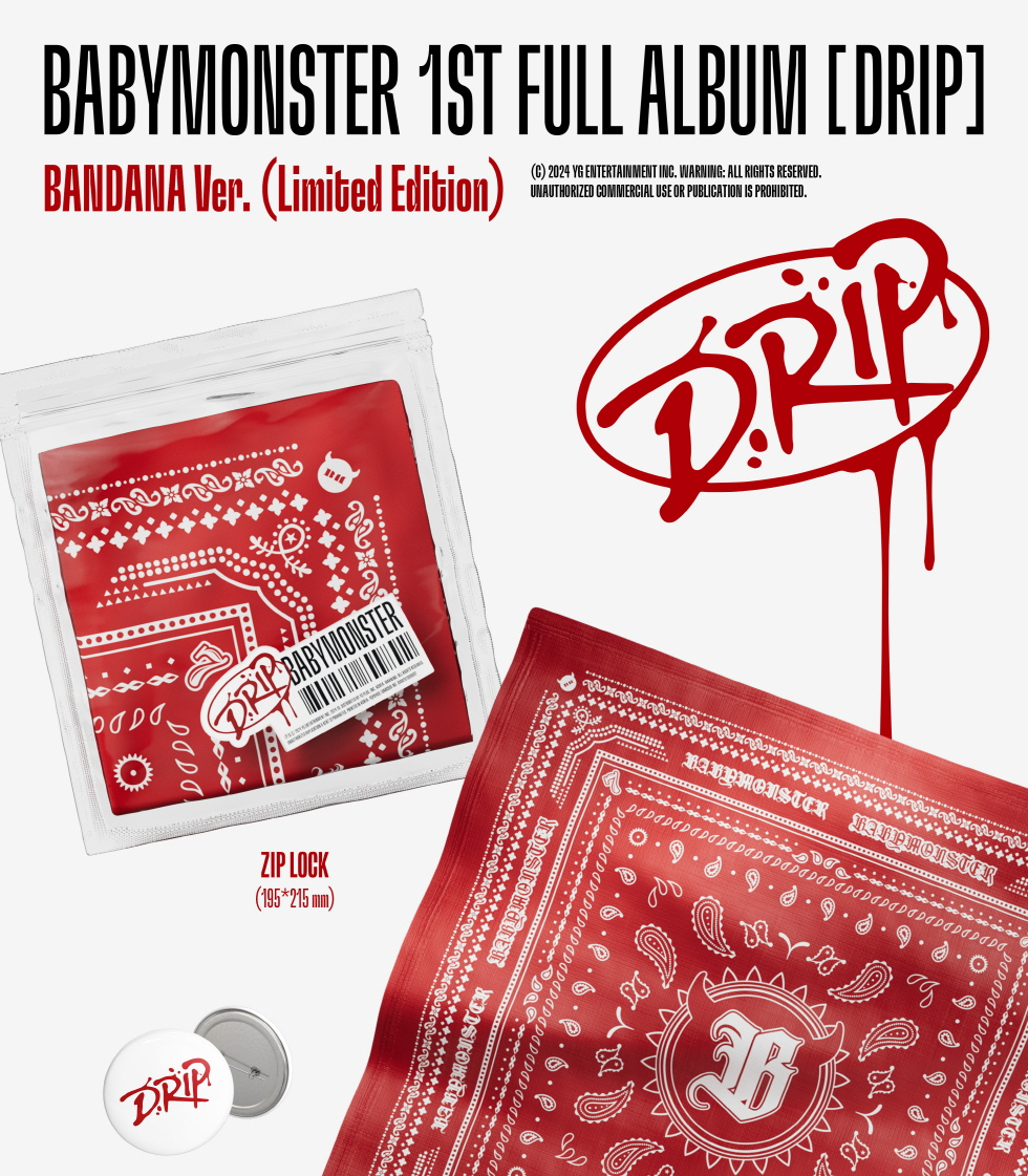 BABYMONSTER - 1st Full Album [DRIP] Bandana Version.