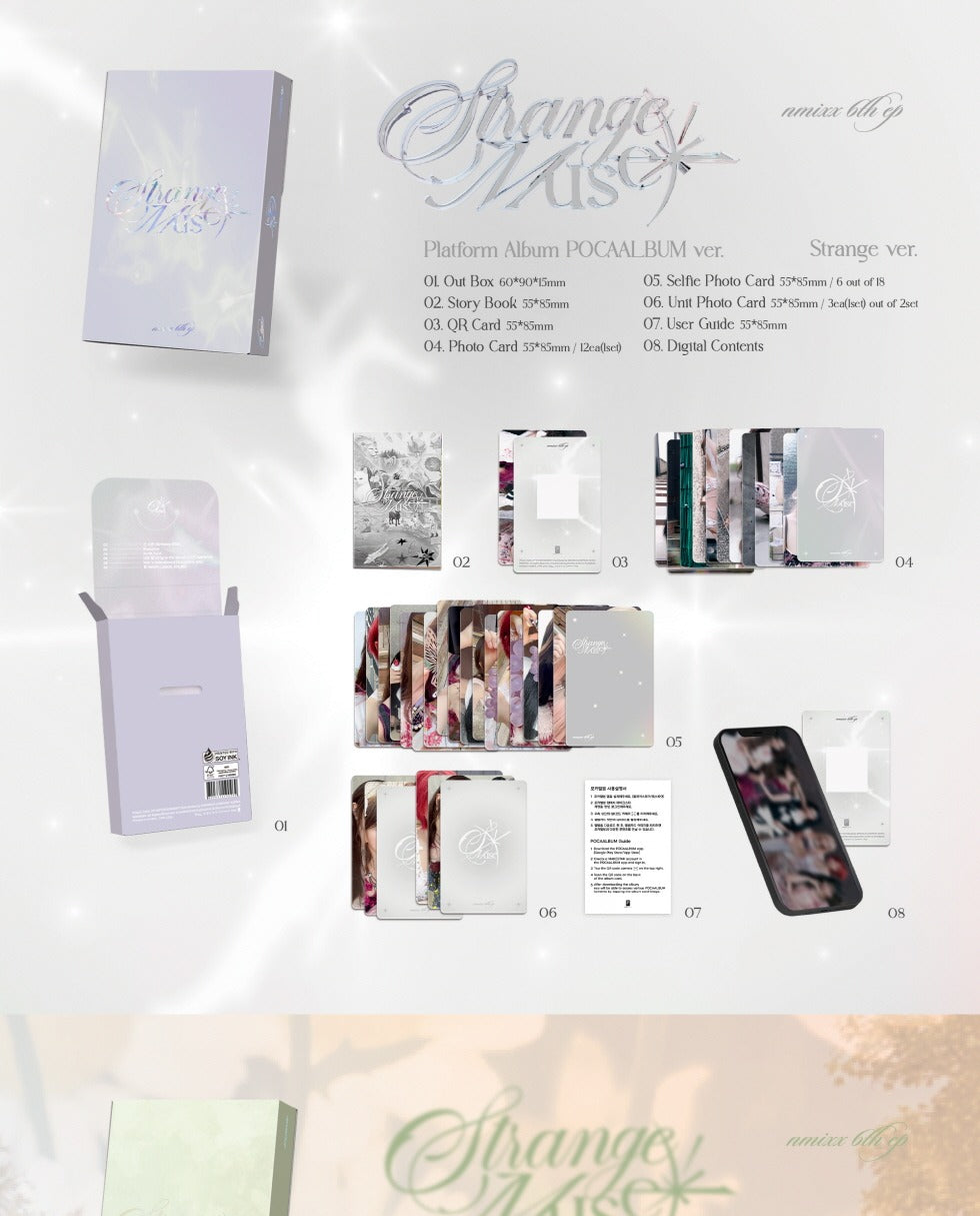 (PRE-ORDER 2026-10-19) NMIXX - 6th Mini Album [Strange Muse] Platform Album POCAALBUM Version (2 Versions) Set