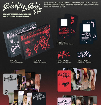 ITZY - [Girls Will Be Girls] PLATFORM ALBUM_POCAALBUM Version (2 Versions).