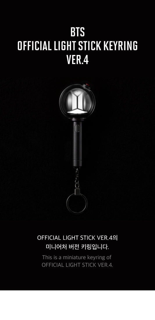 (PRE-ORDER 2026-09-10) BTS - OFFICIAL LIGHT STICK KEYRING Ver. 4