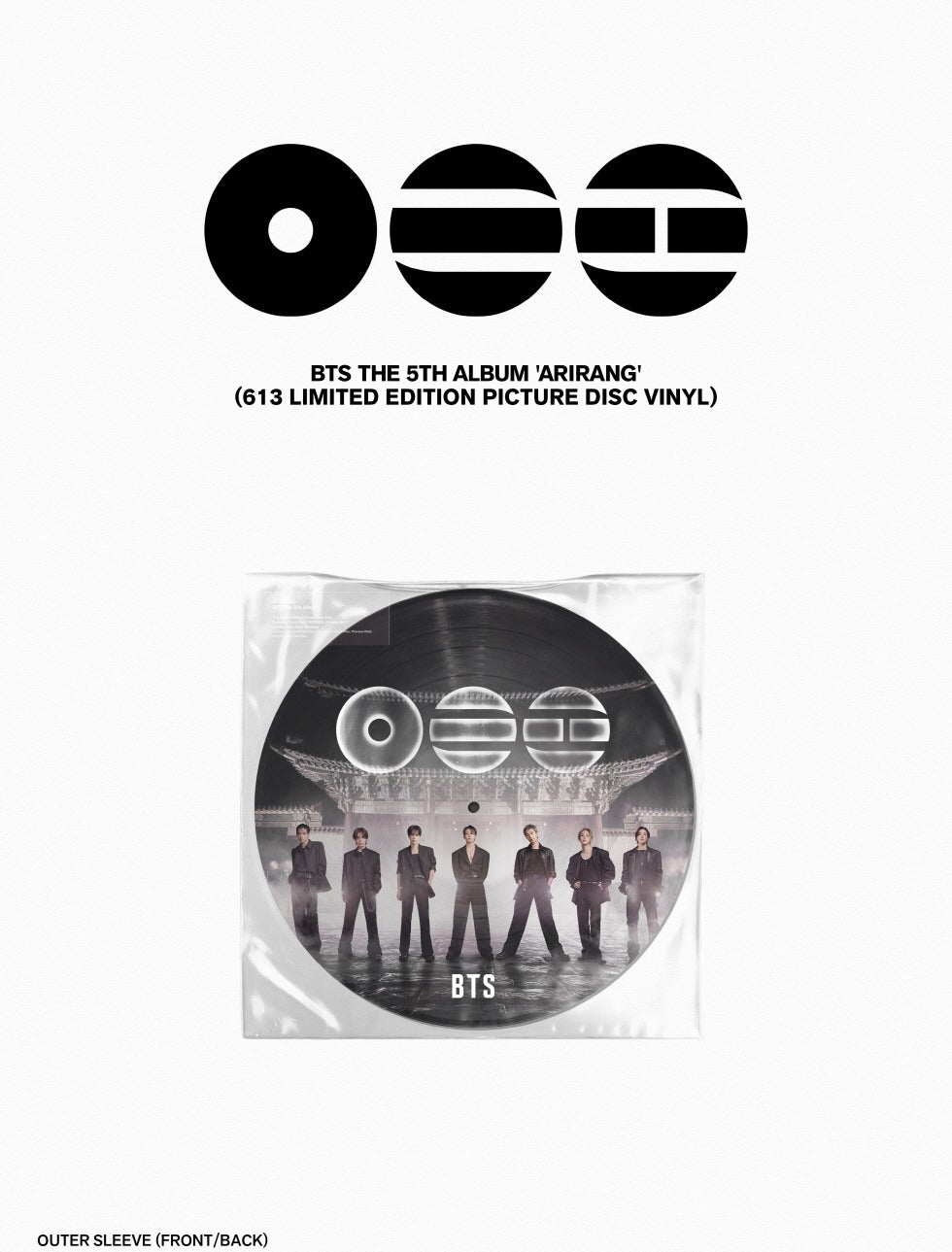 (PRE-ORDER 2026-06-12) BTS - 5th Album [ARIRANG 아리랑] 613 Limited Edition Picture Disc LP Vinyl Version