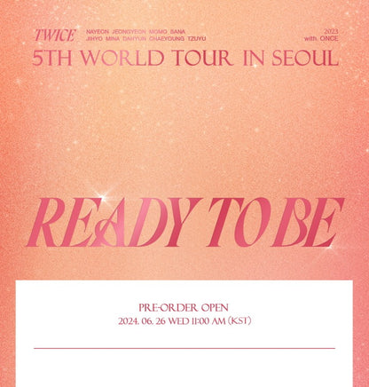 TWICE 5th World Tour in Seoul Ready To Be Blu-Ray Version.