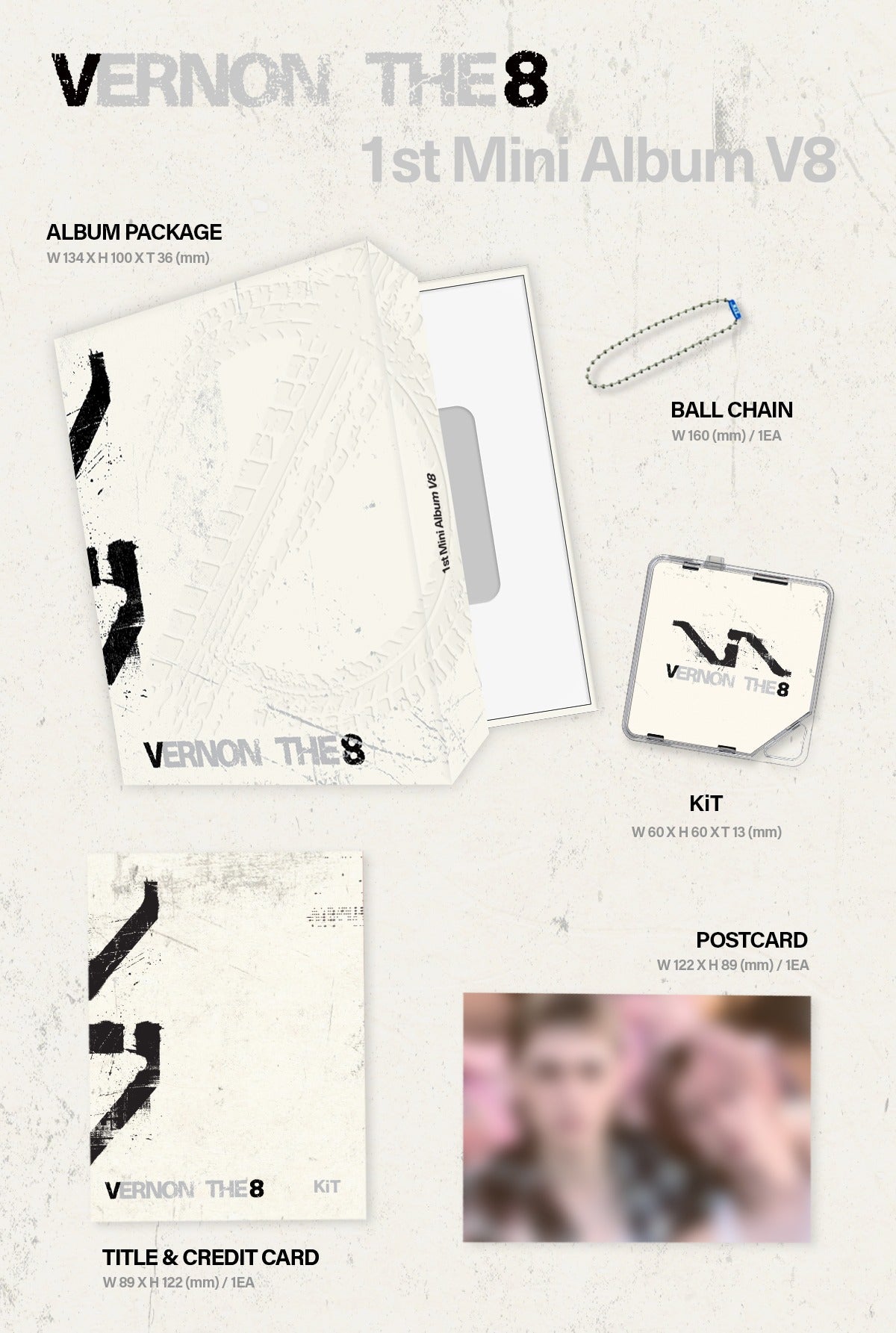 (PRE-ORDER 2026-06-29) V8(VERNON THE8)(Seventeen) - 1st Mini Album [V8] KiT Version