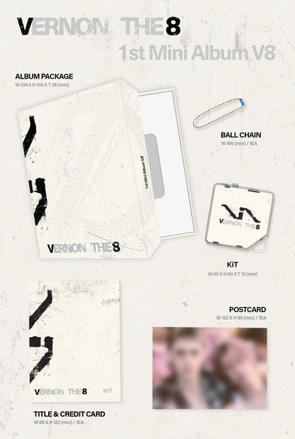 (PRE-ORDER 2026-06-29) V8(VERNON THE8)(Seventeen) - 1st Mini Album [V8] KiT Version