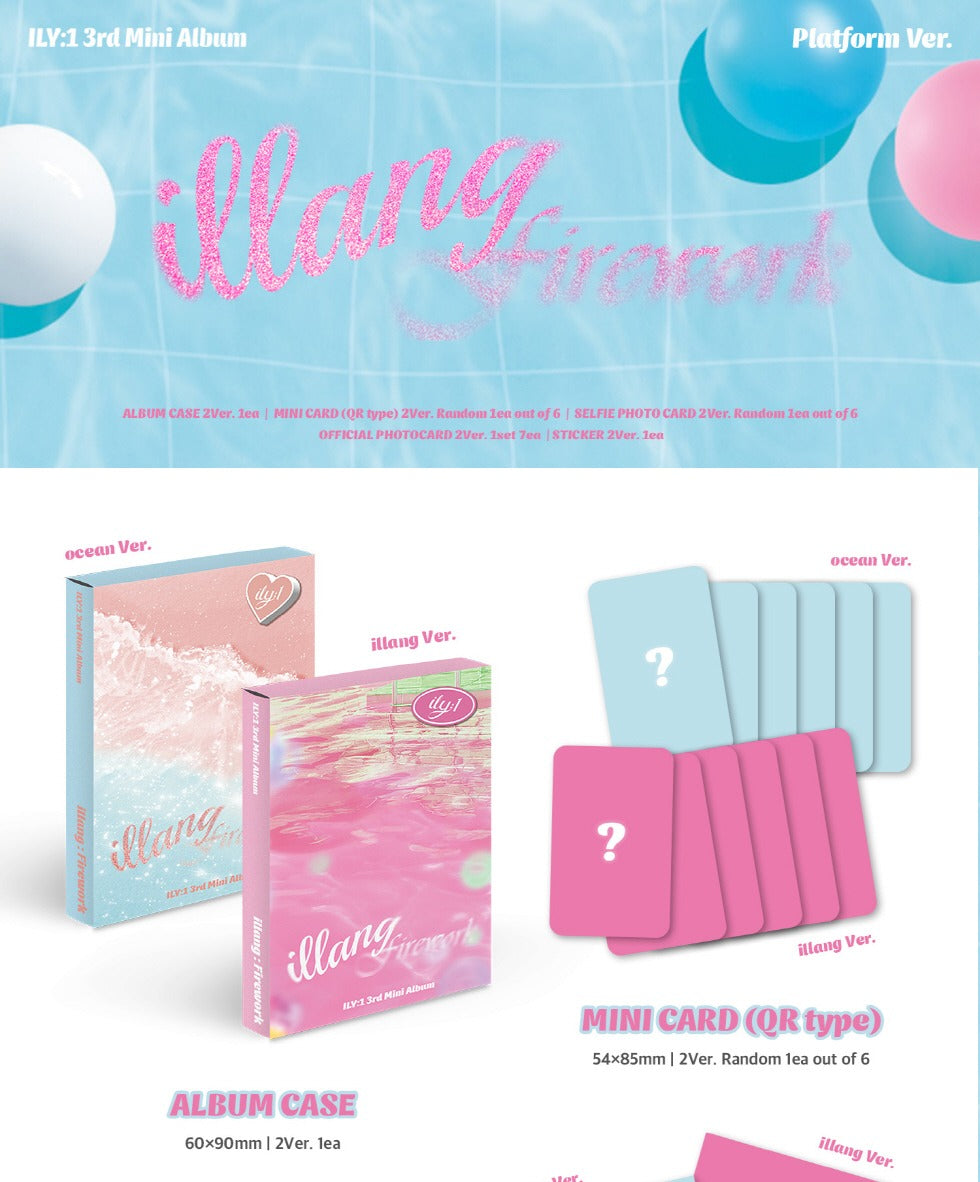 ILY:1 - 3rd Mini Album [Illang: Firework] Platform Version (2 Versions).