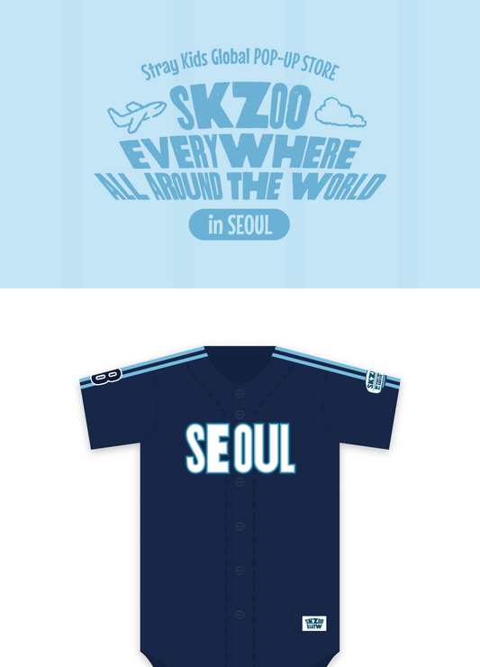(PRE-ORDER 2026-08-15) Stray Kids - BASEBALL JERSEY SEOUL Ver. [SKZOO Everywhere All Around The World](POB Included Based on Order Amount)