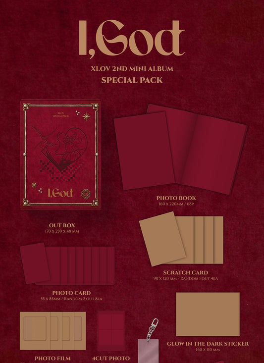 (PRE-ORDER 2026-05-28) XLOV - 2nd Mini Album [I,God] SPECIAL PACK Version
