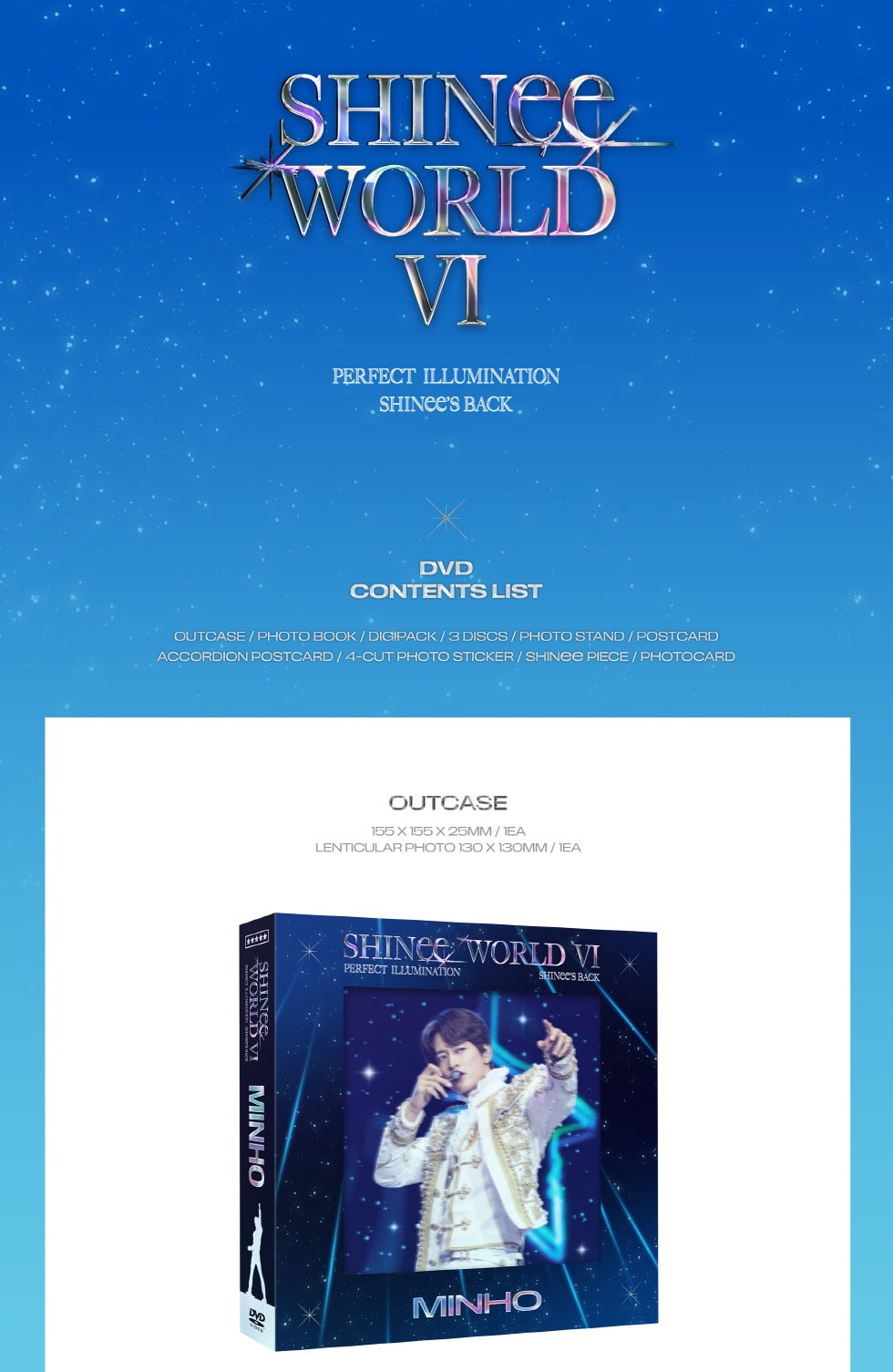 SHINee - WORLD VI [PERFECT ILLUMINATION : SHINee’S BACK] DVD Version (4 Versions)(POB - Photocard Set Included)