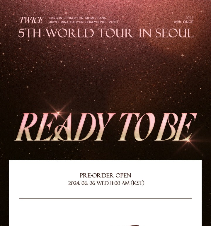 TWICE 5th World Tour in Seoul Ready To Be DVD Version – K-Towns