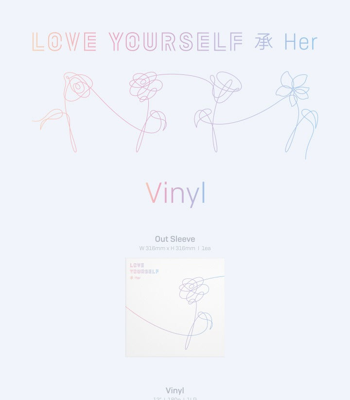 BTS - 5th Mini Album [LOVE YOURSELF 承 'HER'] LP Vinyl Version – K
