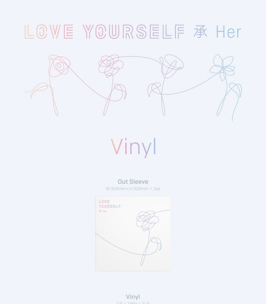 BTS - 5th Mini Album [LOVE YOURSELF 承 'HER'] LP Vinyl Version