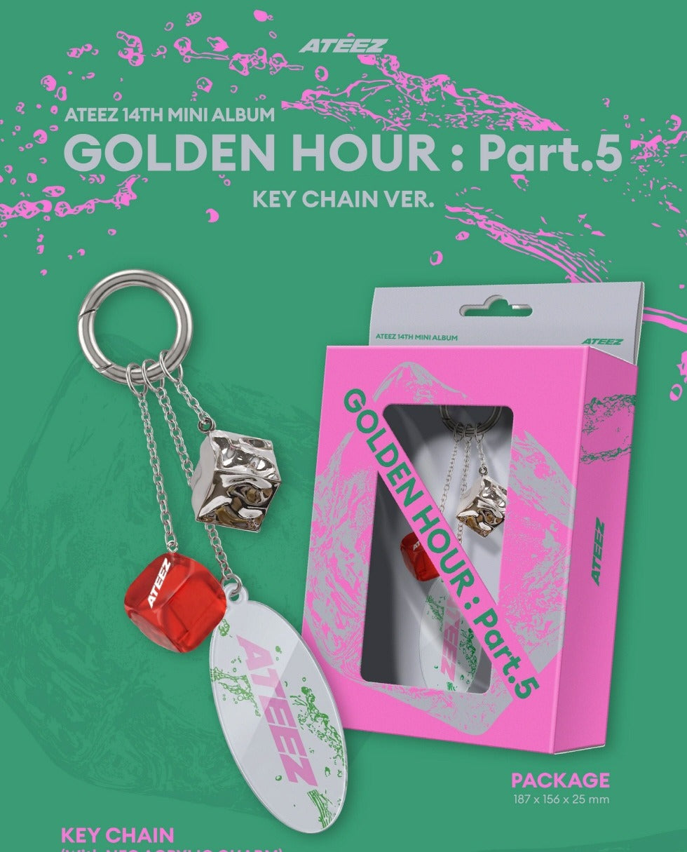 (PRE-ORDER 2026-06-30) ATEEZ - 14th Mini Album [GOLDEN HOUR : Part.5] KEY CHAIN Version