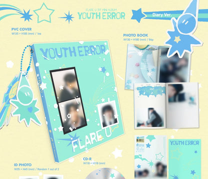 (PRE-ORDER 2026-05-14) FLARE U (플레어 유) - 1st Mini Album [YOUTH ERROR] Diary Version