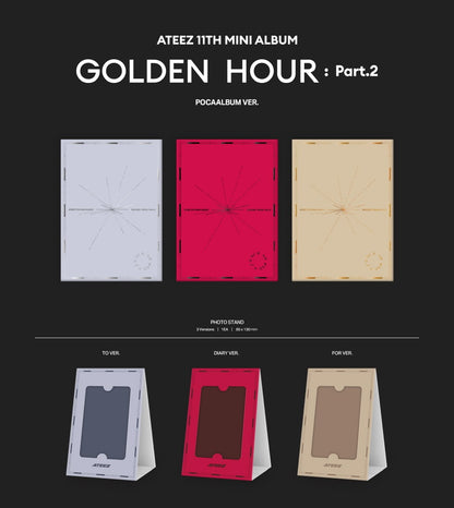 ATEEZ - 11th Mini Album GOLDEN HOUR: Part.2 POCAALBUM Version (3 Versions).