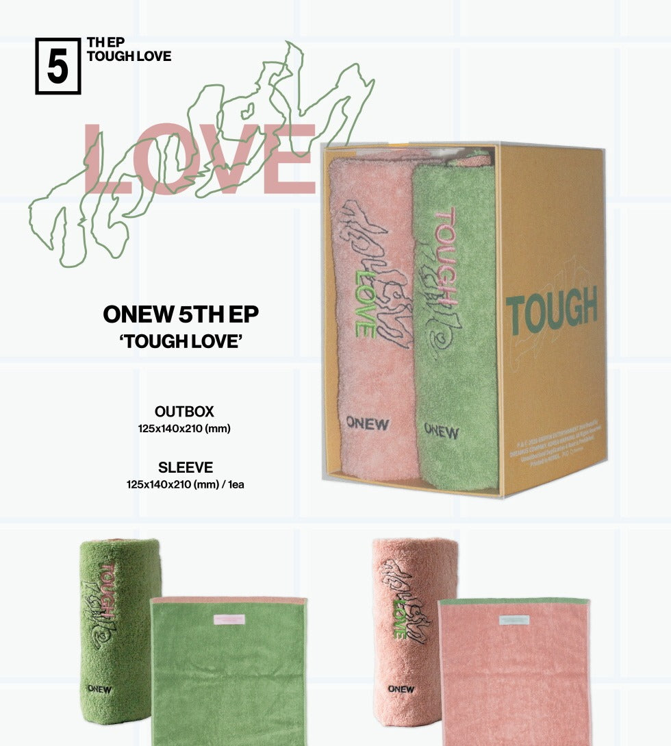 Onew (SHINee) - 5th Mini Album [TOUGH LOVE] TOWEL BOOK Version (2 Versions).