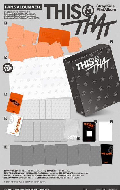 (PRE-ORDER 2026-08-07) Stray Kids - [THIS & THAT] FANS ALBUM Version (Smart Digital Album)(POB Included - Pre-order only)