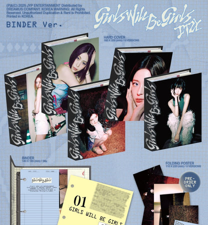 ITZY - [Girls Will Be Girls] Binder Version (5 Versions).