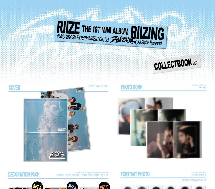 RIIZE 1st Mini Album RIIZING Collectbook Version.