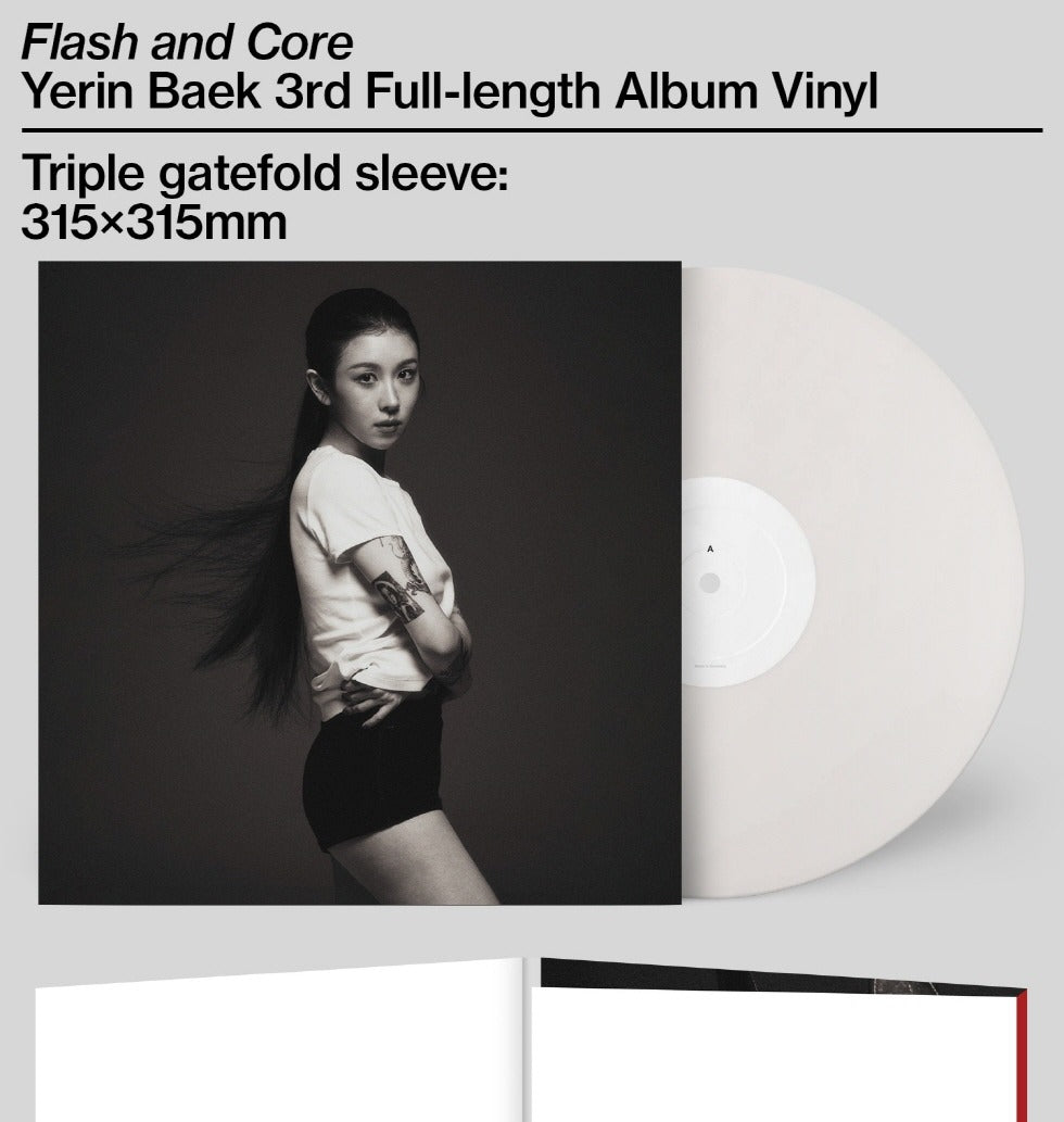(PRE-ORDER 2026-08-03) Yerin Baek - 3rd album [Flash and Core] Vinyl LP Version (2LP)(Limited Quantity).