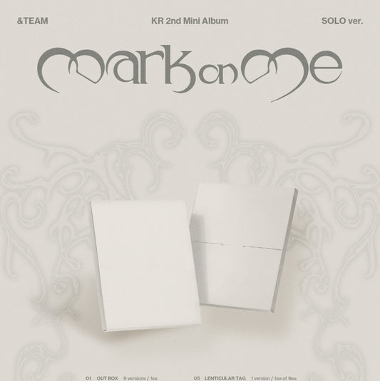 (PRE-ORDER 2026-09-08) &TEAM - Korea 2nd Mini Album [Mark on Me] SOLO Version (9 Versions) Set