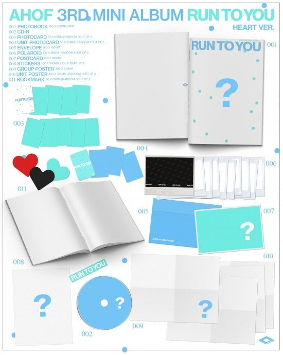(PRE-ORDER 2026-07-09) AHOF - 3rd Mini Album [RUN TO YOU] Photobook Version (2 Versions) Set