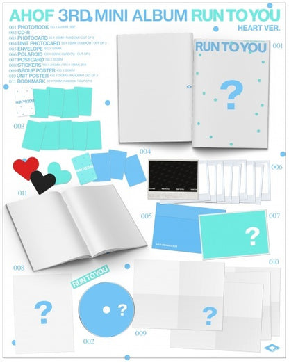 (PRE-ORDER 2026-07-09) AHOF - 3rd Mini Album [RUN TO YOU] Photobook Version (2 Versions) Set