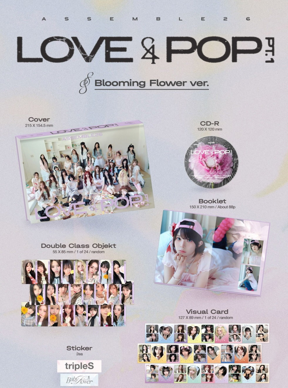 tripleS - [LOVE&POP] pt.1 (ASSEMBLE26)(2 Versions)(POB Option available)