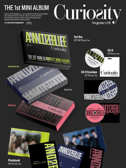 (PRE-ORDER 2026-05-27) AND2BLE (앤더블) - 1st Mini Album [Sequence 01: Curiosity] (3 Versions) Set (POB Included - Pre-order only)