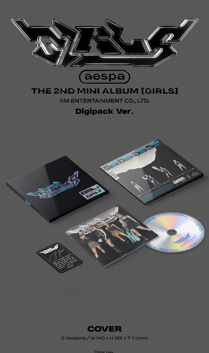 aespa - 2nd mini album, Girls, Digipack Version (5 Versions). – K