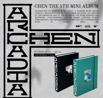 (PRE-ORDER 2025-09-29) Chen (EXO) - 5th Mini Album [ARCADIA] (2 Versions) Random 1ea