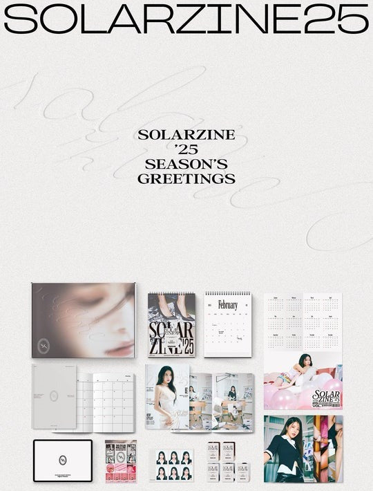 Solar (Mamamoo) - 2025 Season's Greetings_ [SOLARZINE'25] (POB - Photocards)(Limited Quantity).