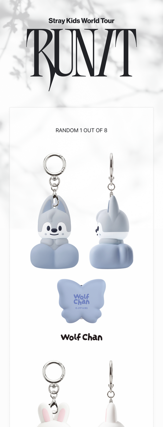 (PRE-ORDER 2026-11-16) Stray Kids - [Stray Kids World Tour <RUN IT SEOUL> Merch] SKZOO SECRET CLICKER KEYRING - RUN IT (POB Included Based on Order Amount)