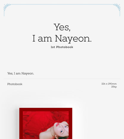Nayeon (Twice) - Yes, I am Nayeon. 1st Photobook (2 Versions)(POB - Photocard Included!!).