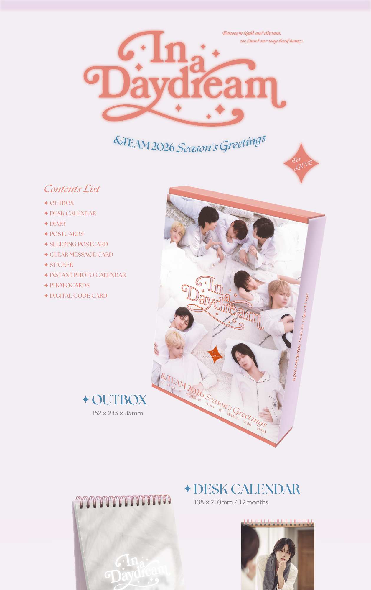(PRE-ORDER 2025-12-24) &TEAM - 2026 SEASON'S GREETINGS [In a Daydream]
