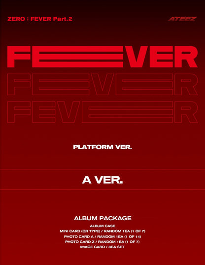 ATEEZ - ZERO : FEVER Part. 2, Platform Version (3 Versions).