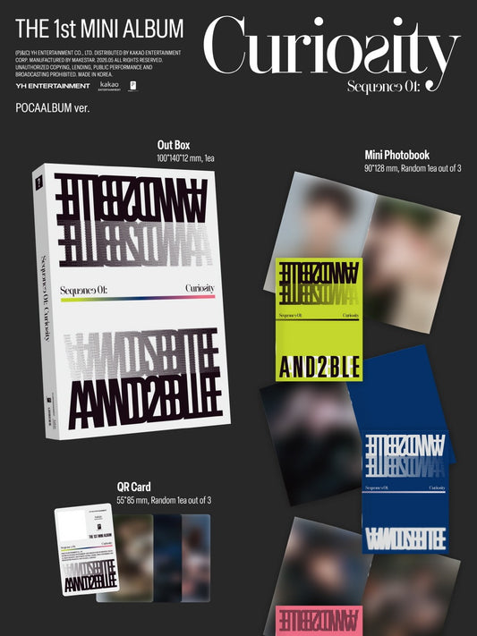 (PRE-ORDER 2026-05-27) AND2BLE (앤더블) - 1st Mini Album [Sequence 01: Curiosity] POCAALBUM Version (POB Included - Pre-order only)