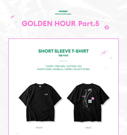 (PRE-ORDER 2026-08-31) ATEEZ - POP-UP STORE MD [GOLDEN HOUR Part.5] SHORT SLEEVE T-SHIRT