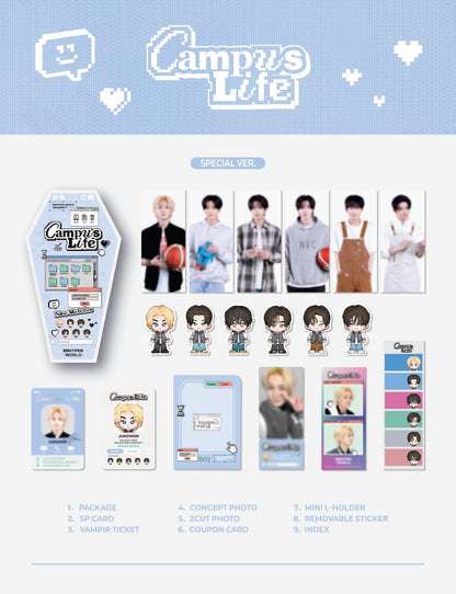 ENHYPEN - World Coupon Card Collection [CAMPUS LIFE] (2 Versions)