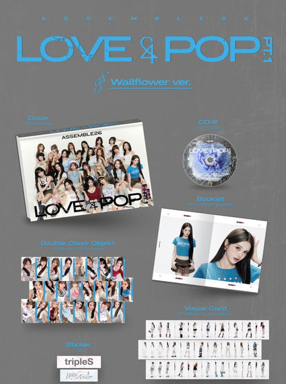 tripleS - [LOVE&POP] pt.1 (ASSEMBLE26)(2 Versions)(POB Option available)