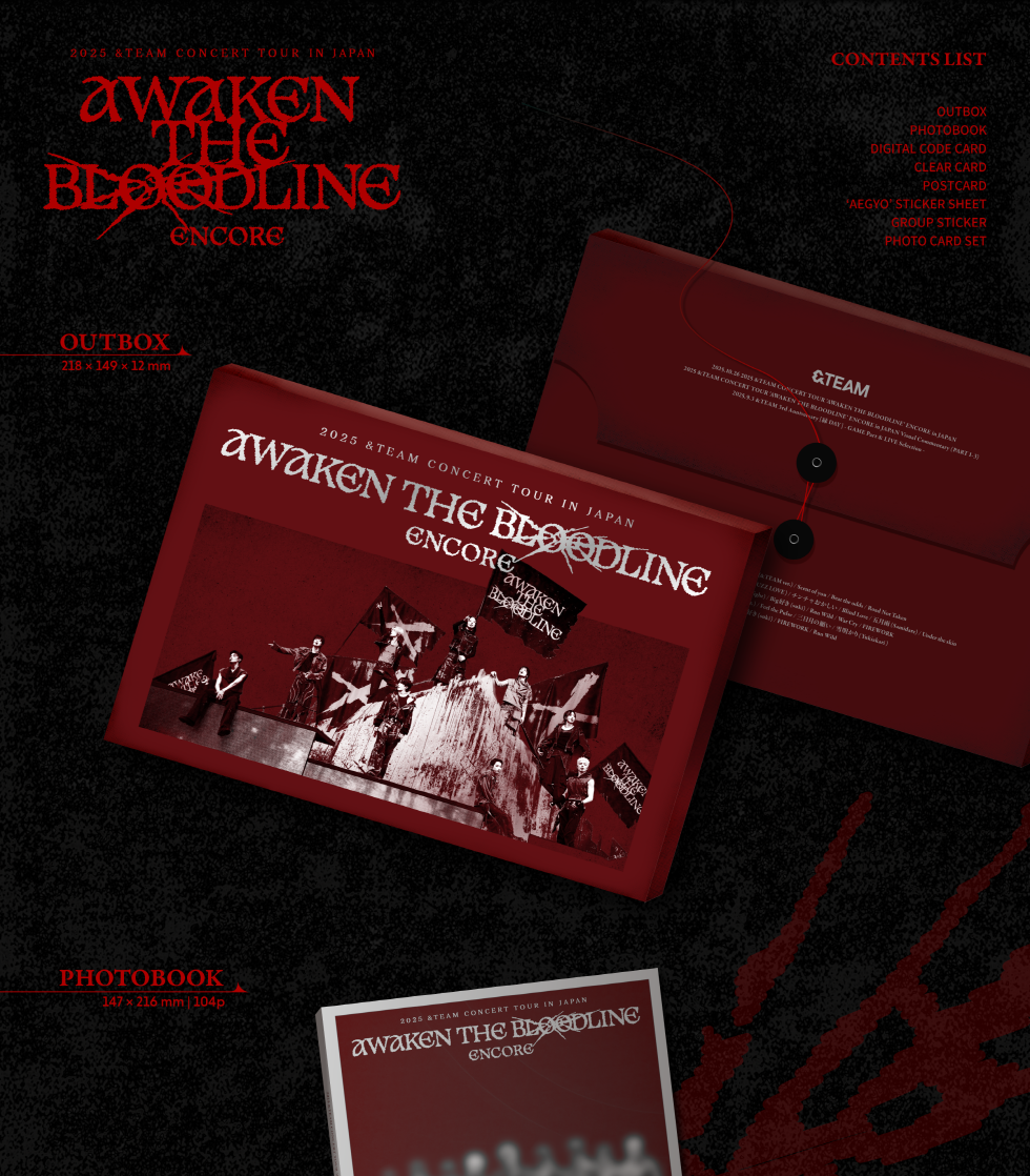 (PRE-ORDER 2026-06-10) &TEAM - 2025 &TEAM CONCERT TOUR [AWAKEN THE BLOODLINE] ENCORE IN JAPAN