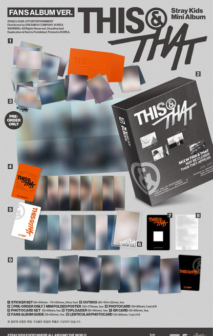 (PRE-ORDER 2026-08-07) Stray Kids - [THIS & THAT] FANS ALBUM Version (Smart Digital Album)(Applemusic POB Included - Pre-order only)