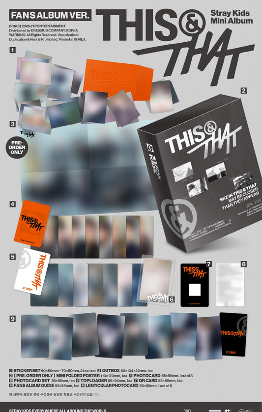 (PRE-ORDER 2026-08-07) Stray Kids - [THIS & THAT] FANS ALBUM Version (Smart Digital Album)(Soundwave POB Included - Pre-order only)