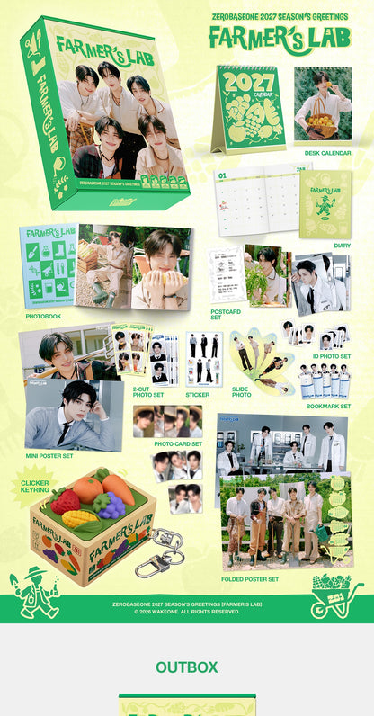 (PRE-ORDER 2026-12-18) Zerobaseone - 2027 Season's Greetings [FARMER'S LAB](🎁POB Included - Pre-order only)