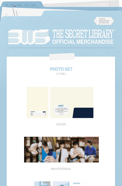 (PRE-ORDER 2026-09-04) BYEON WOO SEOK - [2026 BWS Asia Fanmeeting Tour <The Secret Library> in Seoul MD] Photo Set