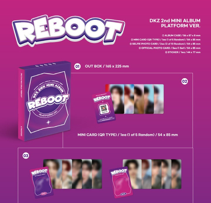 DKZ 2nd Mini Album Reboot Platform Version.
