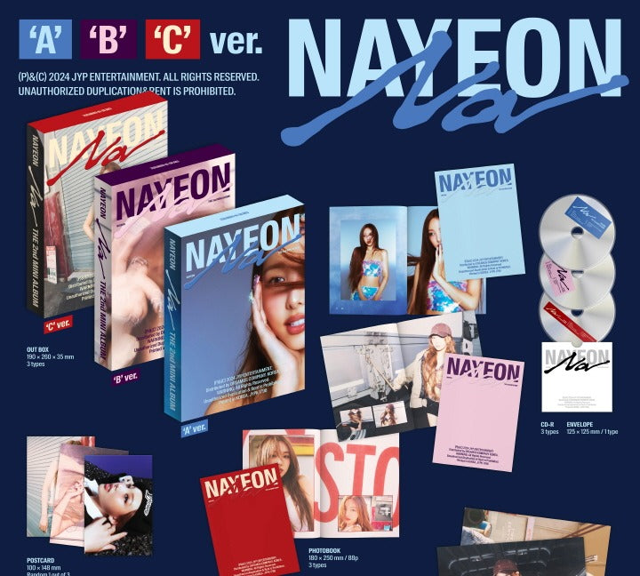 Nayeon Twice 2nd Mini : NA (3 Versions) Random (Extra Photocard